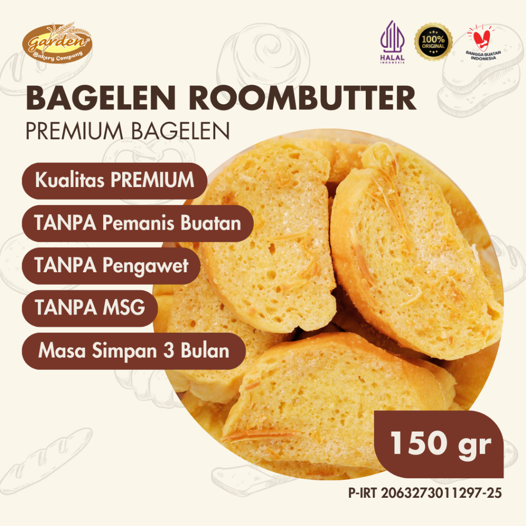 

Bagelen Roombutter Premium Garden Bakery Kue Kering Snacks Makanan Lebaran