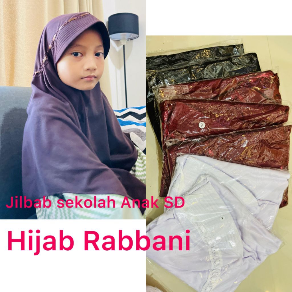 Jilbab Sekolah Anak SD Premium jilbab sekolah anak sd jilbab sekolah anak sd rabbani original