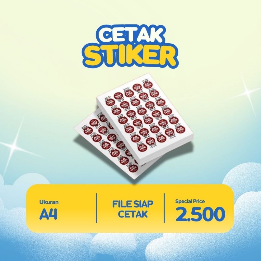 

A4 Print Pakai Kertas Stiker