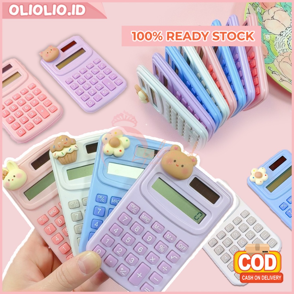 

Kalkulator Mini Portable Aksen Kartun Pocket 8 Digit Perlengkapan Siswa Sekolah Lucu