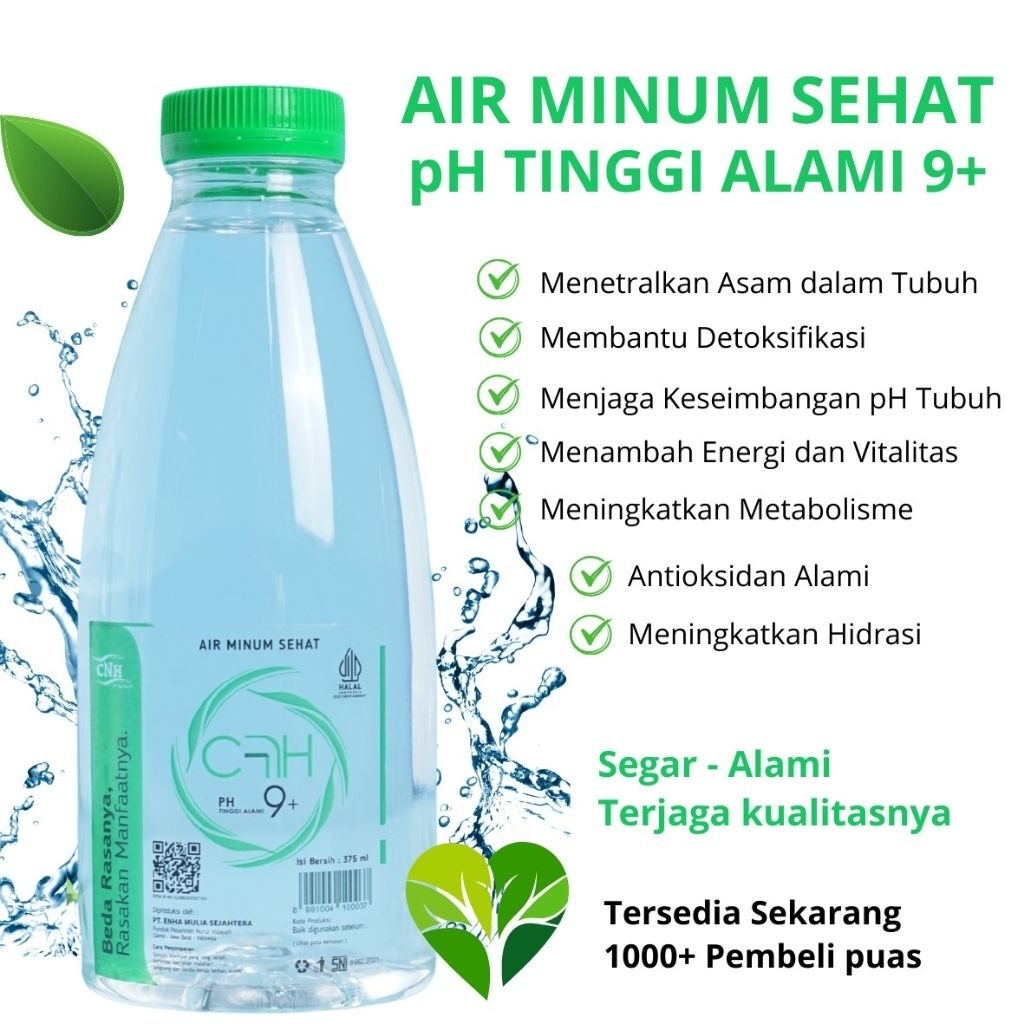 

Air Minum pH Tinggi 9+ Alami