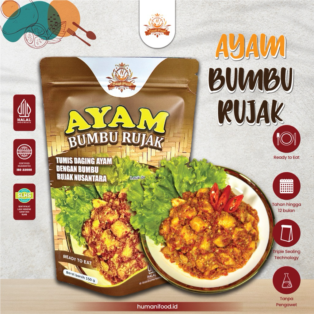 

Ayam Bumbu Rujak 150gr | Lauk Pauk Nusantara Siap Saji | Olahan Ayam Tahan Lama | Lauk Praktis Ayam Gurih