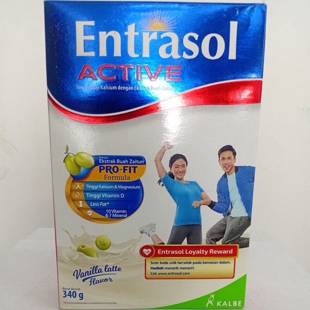 

Entrasol Active Rasa Vanilla Latte - Susu bubuk