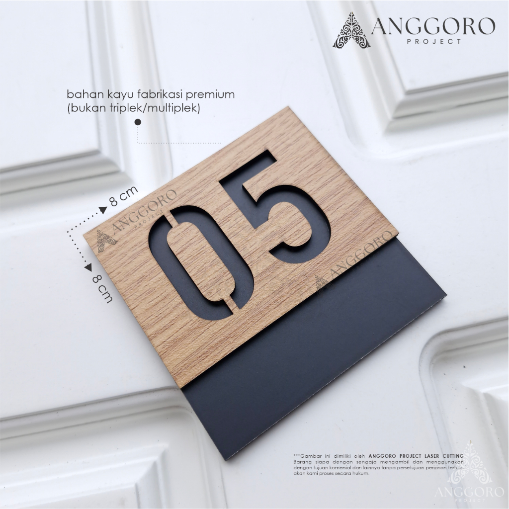 Termurah  Nomor Kamar Kayu Murah Untuk Kost / Villa / Hotel / Penginapan / Dekorasi Dinding / Nomor 