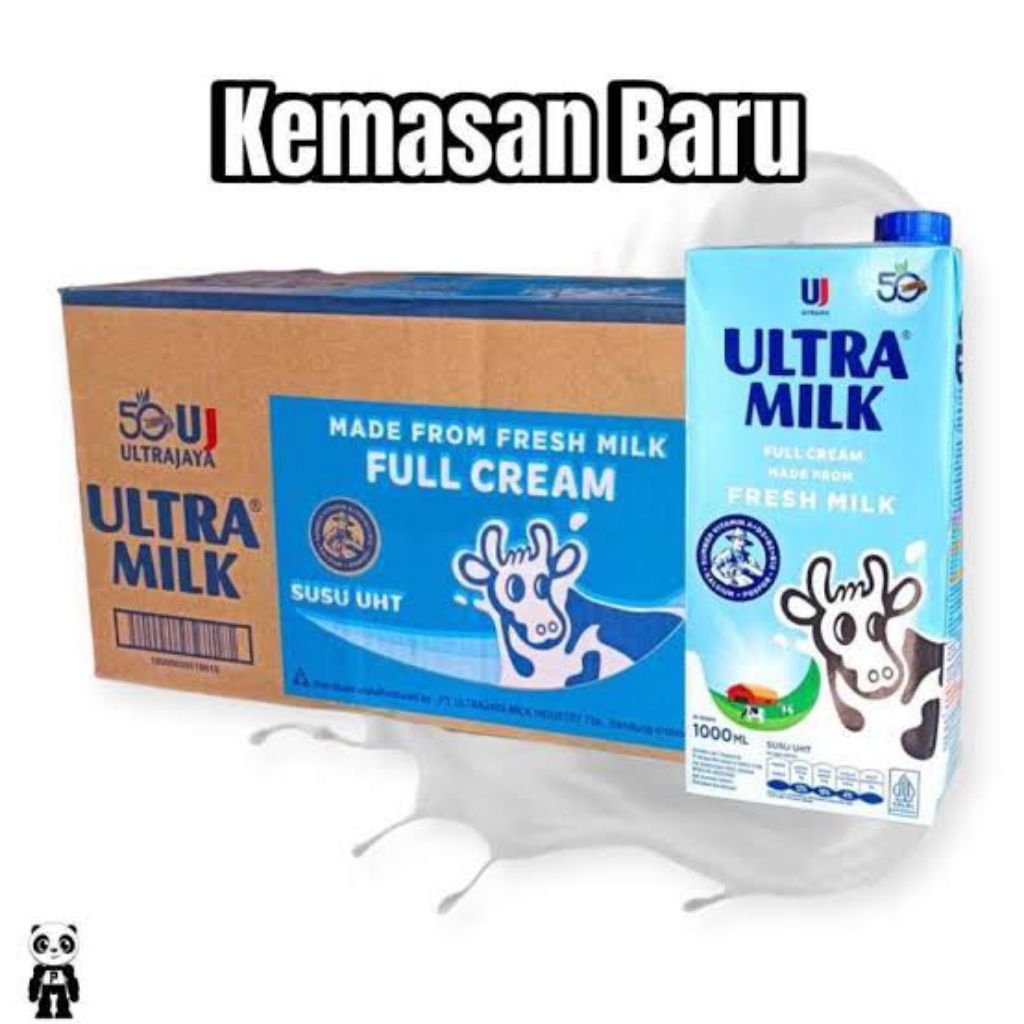 

Ultra Jaya Ultra Milk Plain Susu UHT [1000 mL] [isi 12Pcs/Karton]