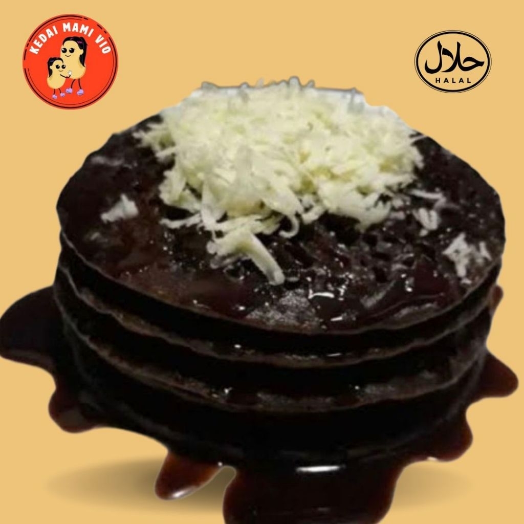 

2pc pancake reguler choco kedai mami vio karawang