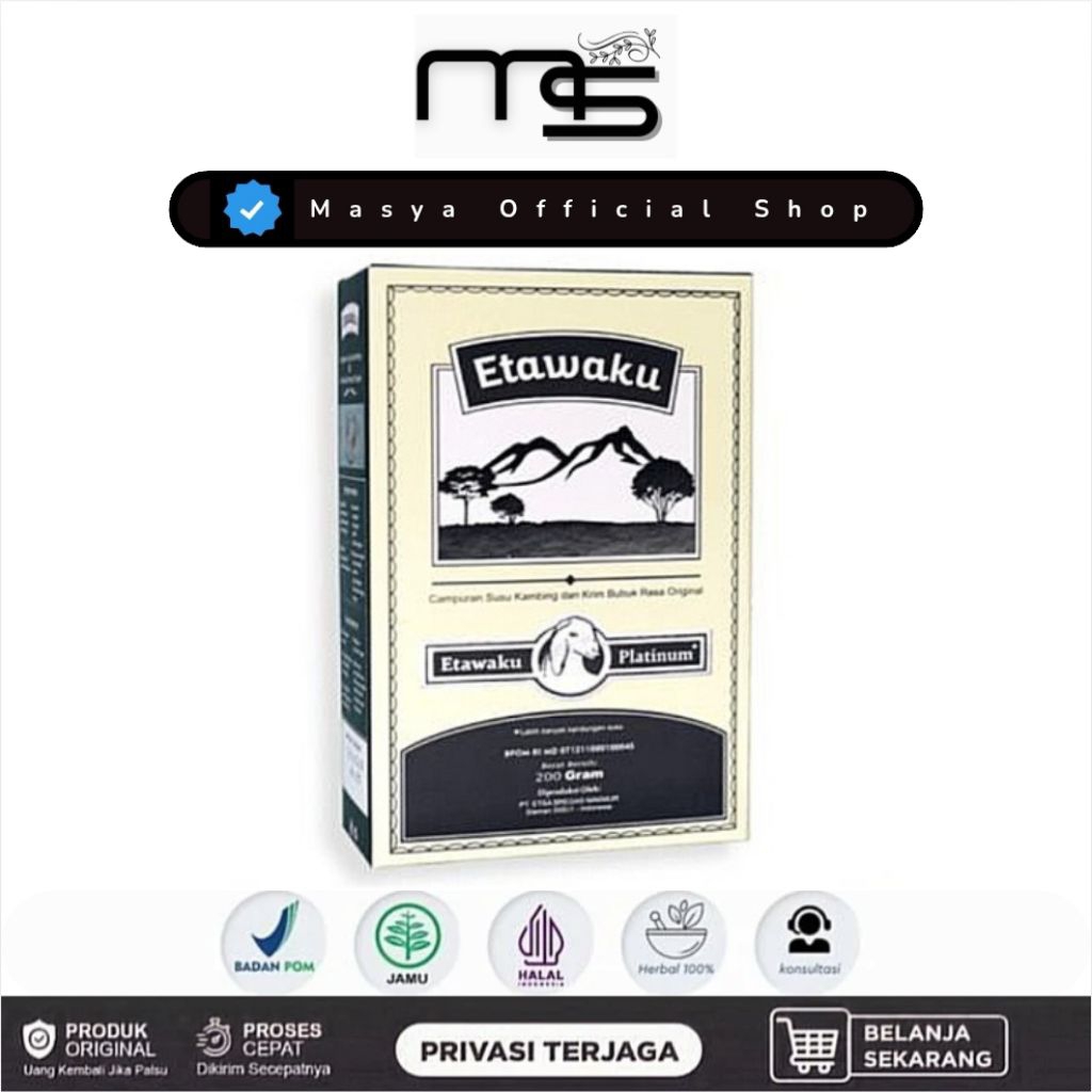 

Etawaku Platinum Susu Kambing Etawa Bubuk Asli Original - 1Box Less Sugar