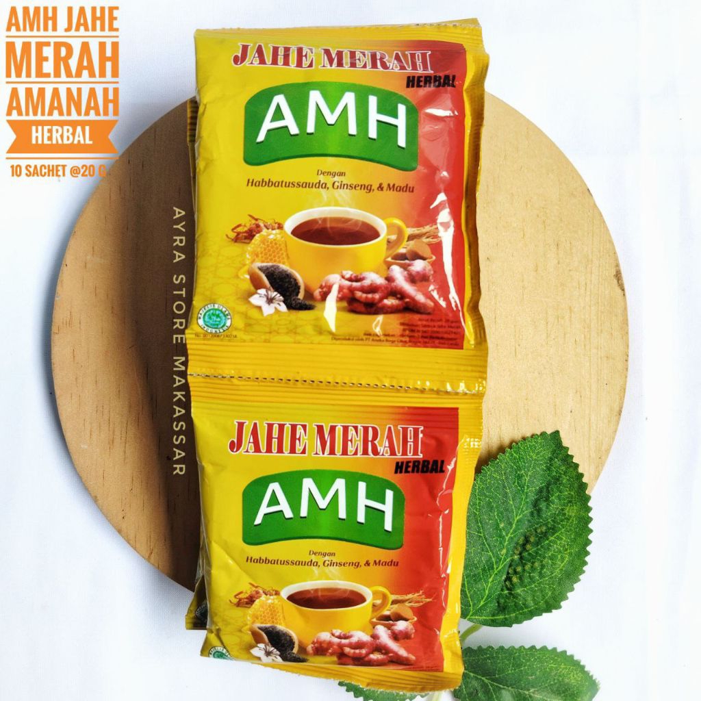 

AMH Jahe Merah Amanah Herbal Kemasan 10 Sachet 20 g