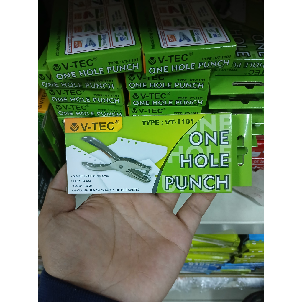 

Pembolong Kertas 1 Lubang / One Hole Punch V-Tec VT-1101