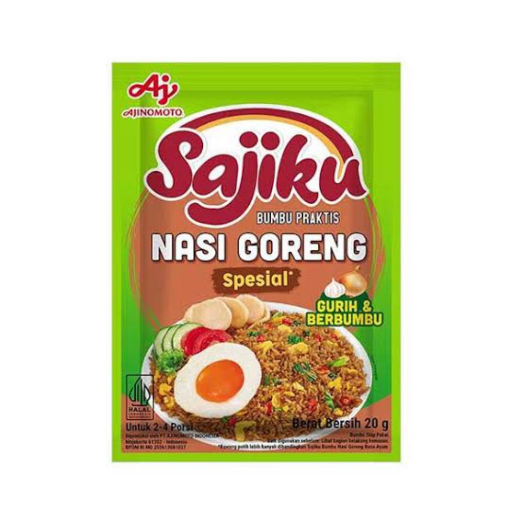 

Ajinomoto Sajiku Bumbu Nasi Goreng 20 gram