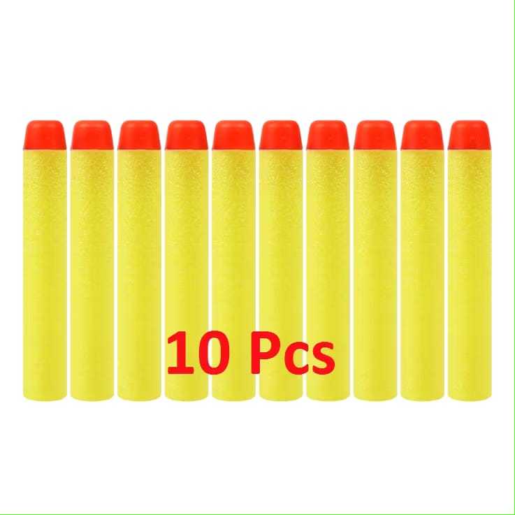 Mainan pons Gabus Isi Ulang Ujung Tempel 37444 Isi 10 Pcs Kemasan Kantong | Peluru Busa Bulat Warna 
