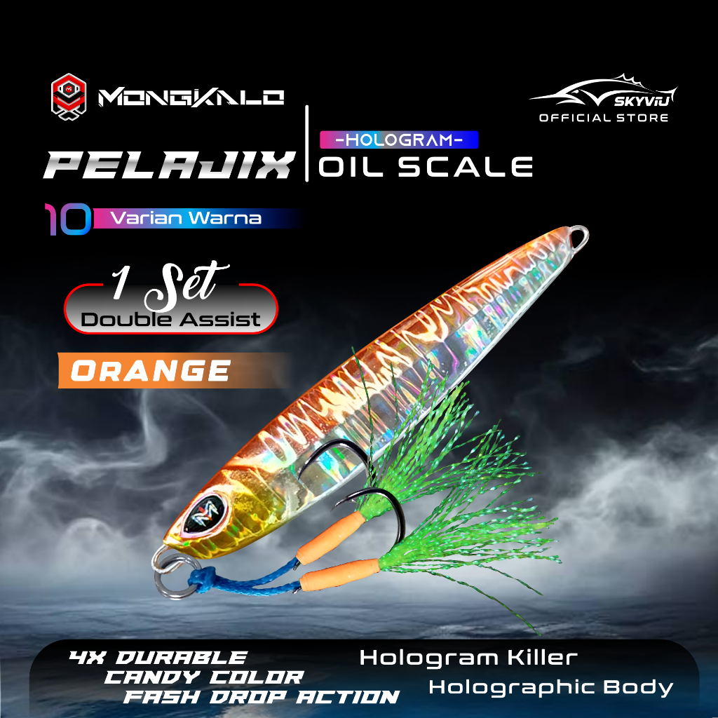 Mongkalo Pelajix Minyak noGID noMotif Candy 40 Orange