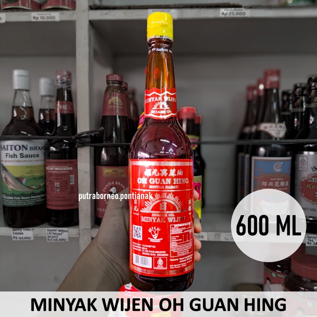 

Minyak Wijen Oh Guan Hing 600ml / Minyak Wijen Halal Untuk Dimsum