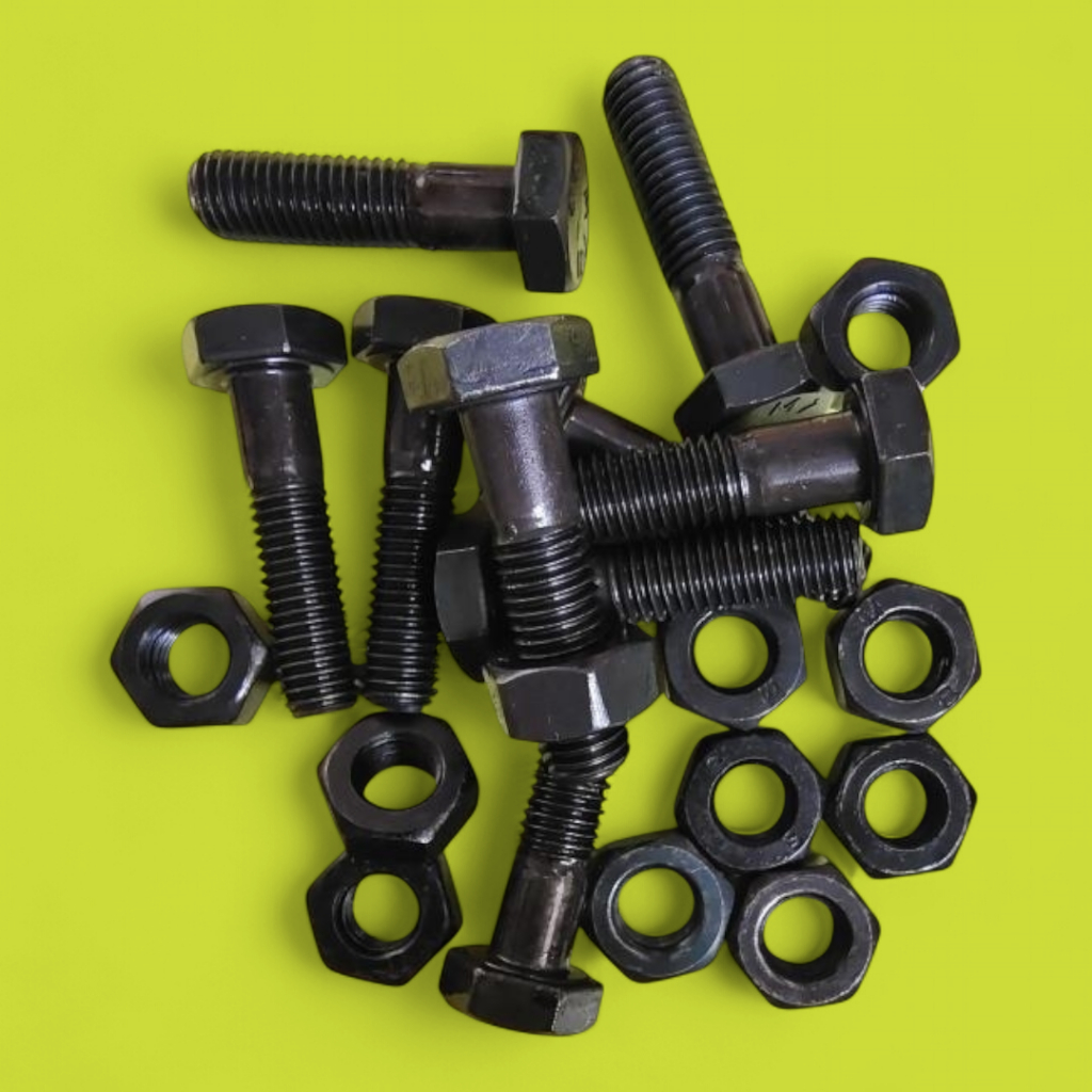 BAUT BAJA HTB 8.8 M8 X 40 HALF DRAT / BAUT 13 KUNCI 13 / BAUD HALF DRAT 13 / BAUT BAJA M8 X 40 HITAM