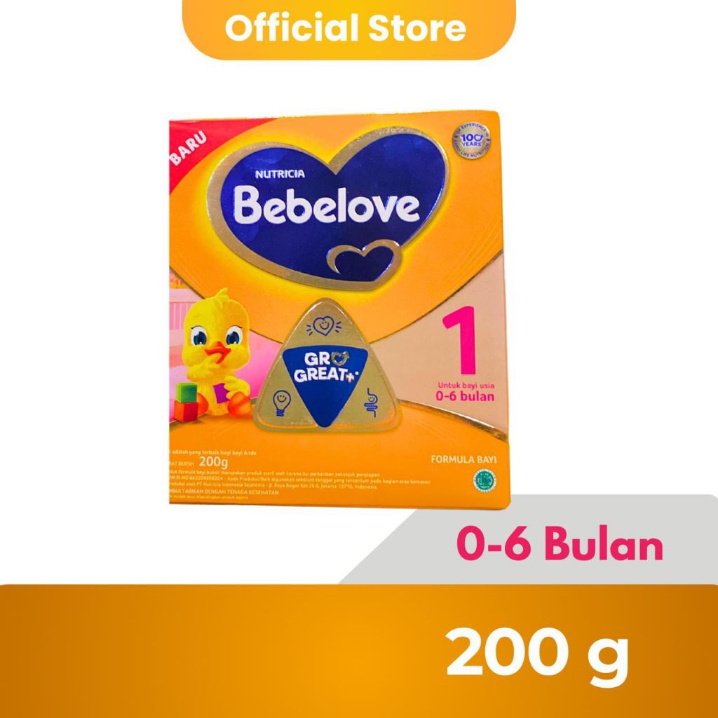 BEBELOVE 1 0-6 BULAN 200 GR/ BBLOVE 1 200 GRAM/ SUSU FORMULA BAYI BEBELOVE / BEBELOVE O-6 BULAN ORIG