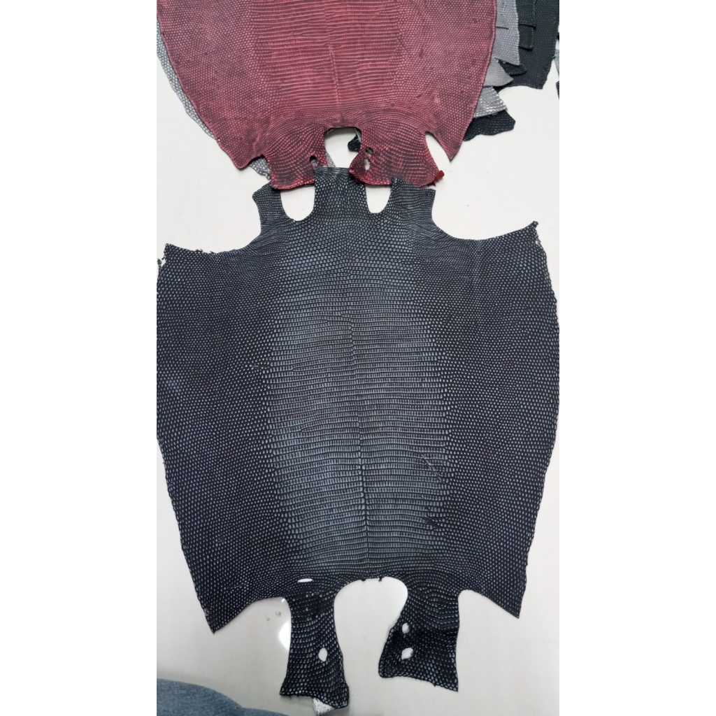 Lizard Skin Blue Nubuck size 34 Cm