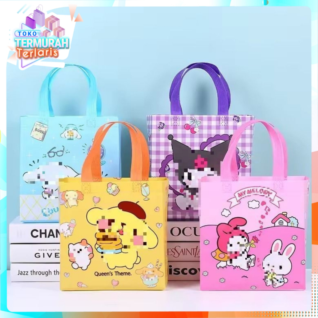 

TTT Goodie Bag Tas kado ulang Tahun karakter Animals Paper Bag kantong anak Motif Kartun Tas Hampers waterproof Souvenir Ulang tahun TTT