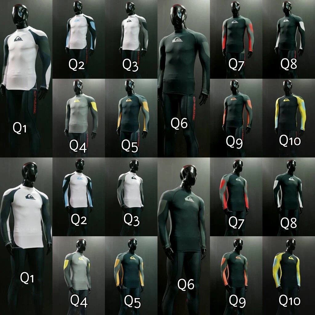 BAJU RENANG SXB PRIA LOGO QUICKSILVER LONGSLEEVE KETAT