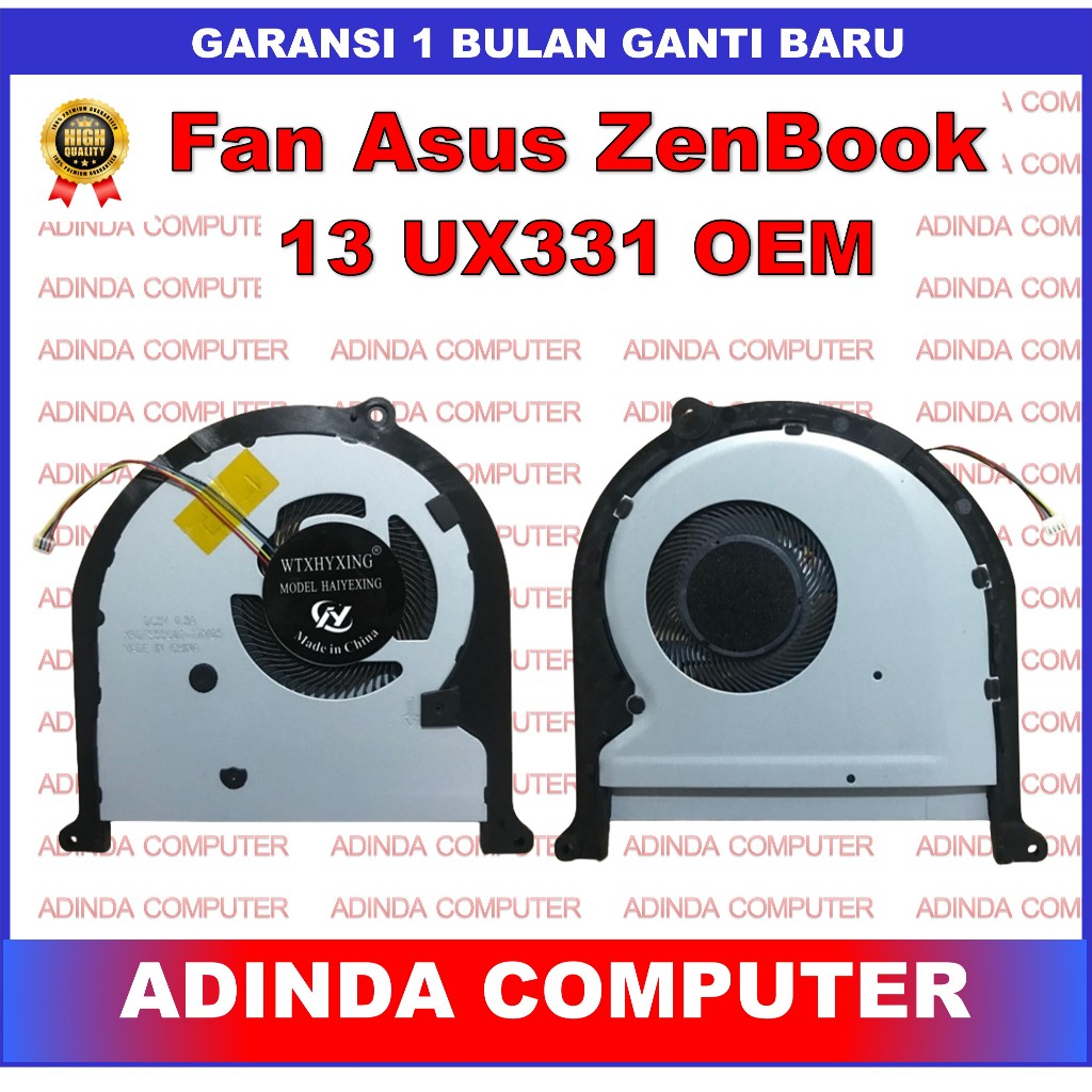 Kipas Fan Asus ZenBook 13 UX331 UX331FA UX331FN UX331U UX331UA UX331UAL UX331UN UX331UX