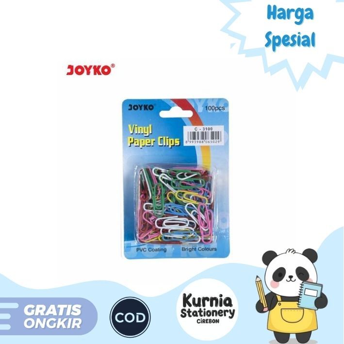 

Joyko Paper Clip / Penjepit Kertas C-3100 Isi 100 Pcs