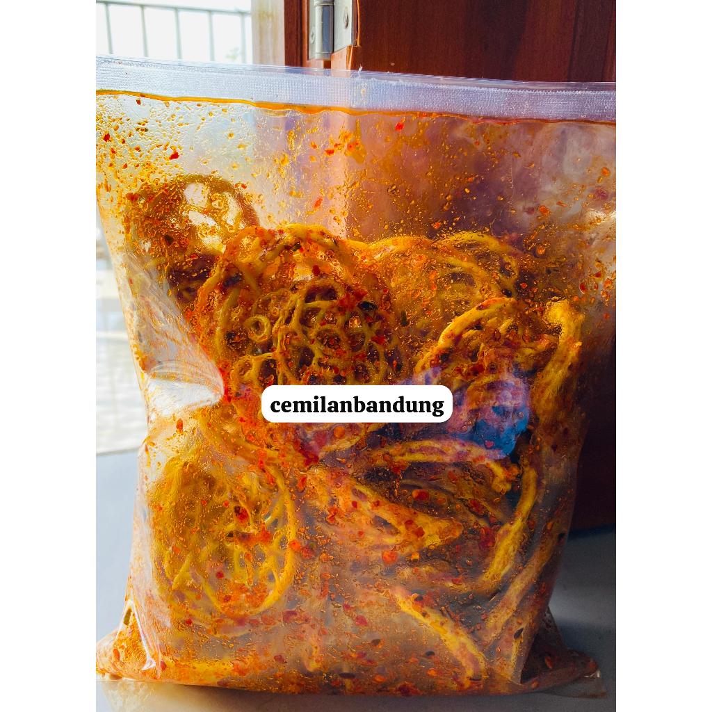 

seblak kerupuk mie/pukmi pedas daun jeruk/original daun jeruk kemasan 500gr 250gr