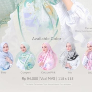 ETHICA HIJAB VOAL MOTIF CAMELIA BLUE VOAL MOTIF CAMELIA CANYON VOAL MOTIF CAMELIA COTTON PINK VOAL M