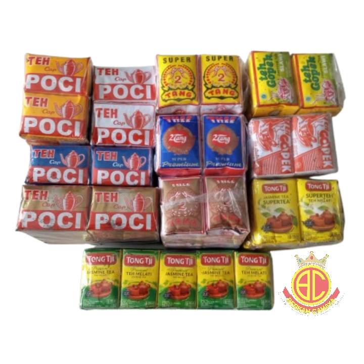 

Teh Tegal Wasgitel 2Tang Gopek Poci Tong Tji kemasan kecil isi 10 pcs