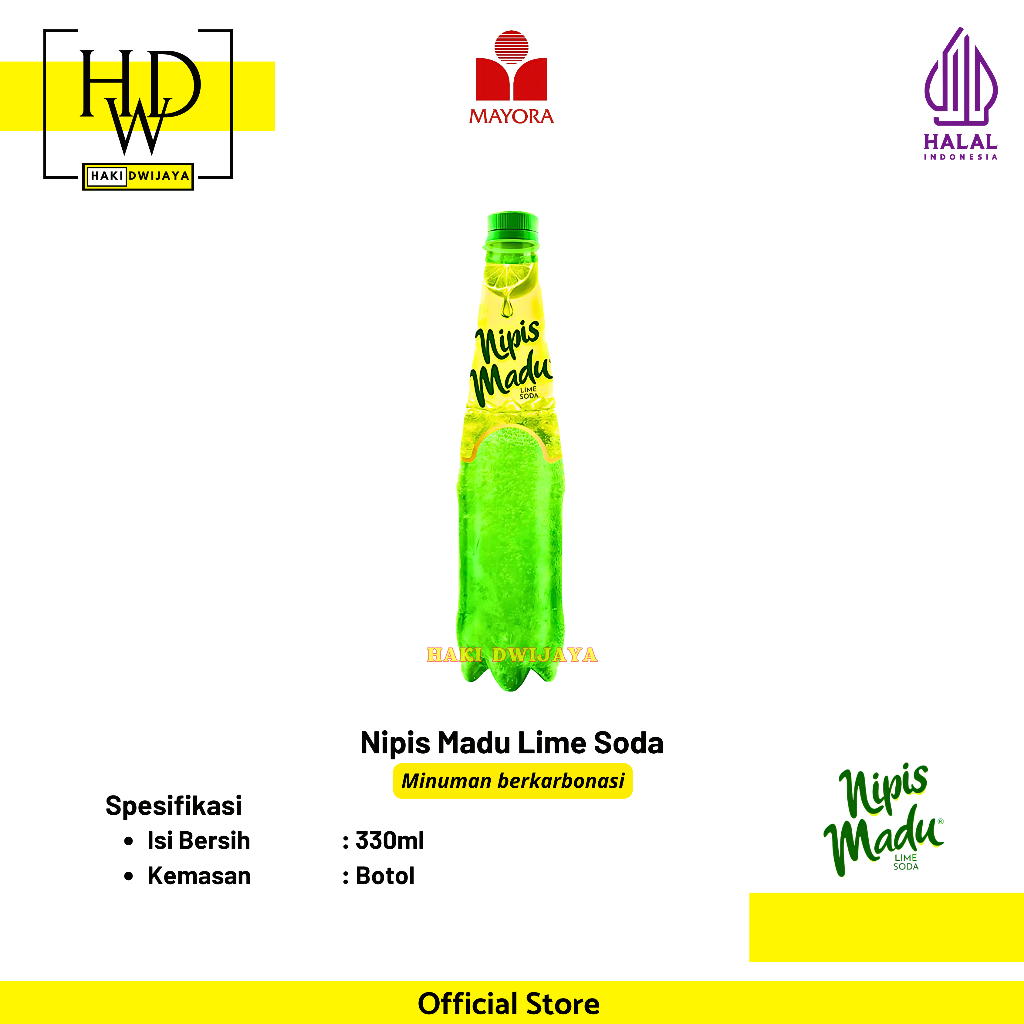 

[ECERAN] Nipis Madu Lime Soda 330ml Botol