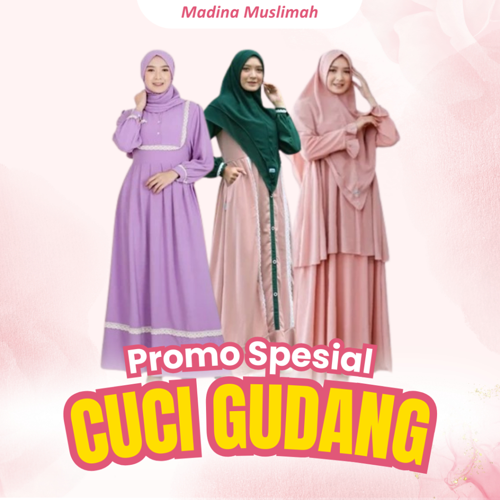Obral Cuci Gudang Gamis Dewasa Zeta Size