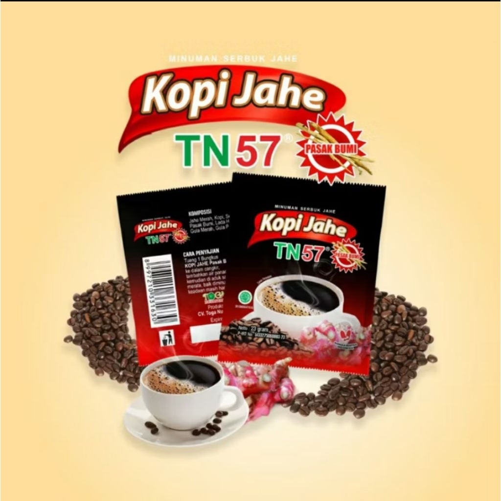 

KOPI JAHE MERAH NT 57 Harga Bungkus 23 gr
