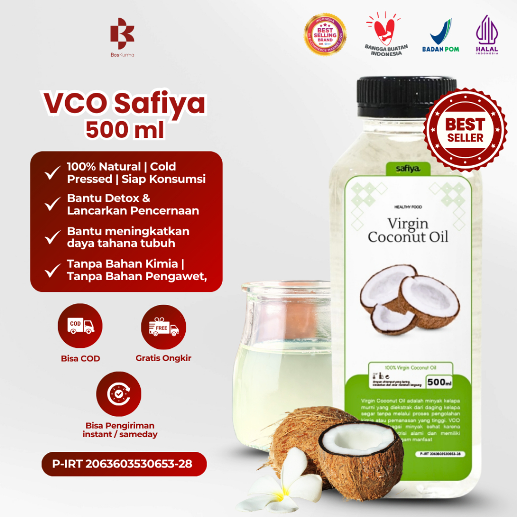 

VCO | Virgin Coconut Oil 500 ml – Minyak kelapa Murni 100 % Asli