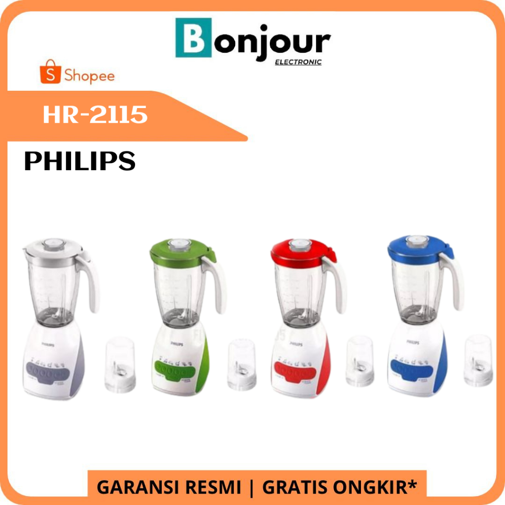 Blender Plastik Philips HR2115 2 Liter Blender Philips HR-2115