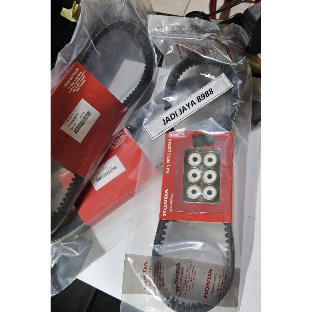 Van Belt/Tali Kipas/Belt Drive Kit Set Roller Original Asli Honda BEAT POP SCOOPY eSP 23100 K44 BA0