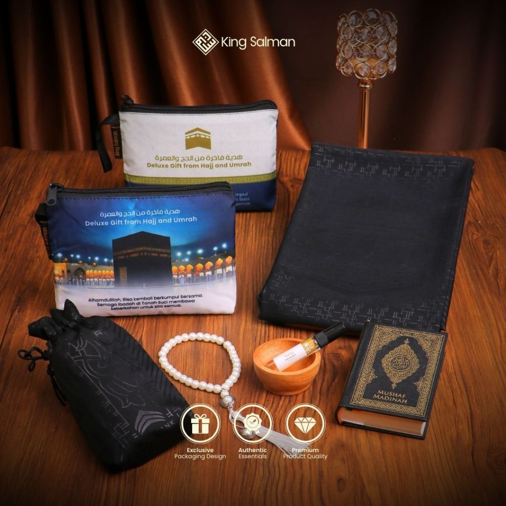 

wadistroalip King Salman - Oleh-Oleh Haji & Umroh MARH Prayer Set Pouch Non-Custom