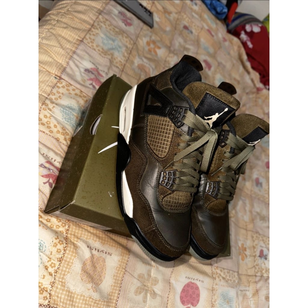 nike air jordan 4 retro mediun olive