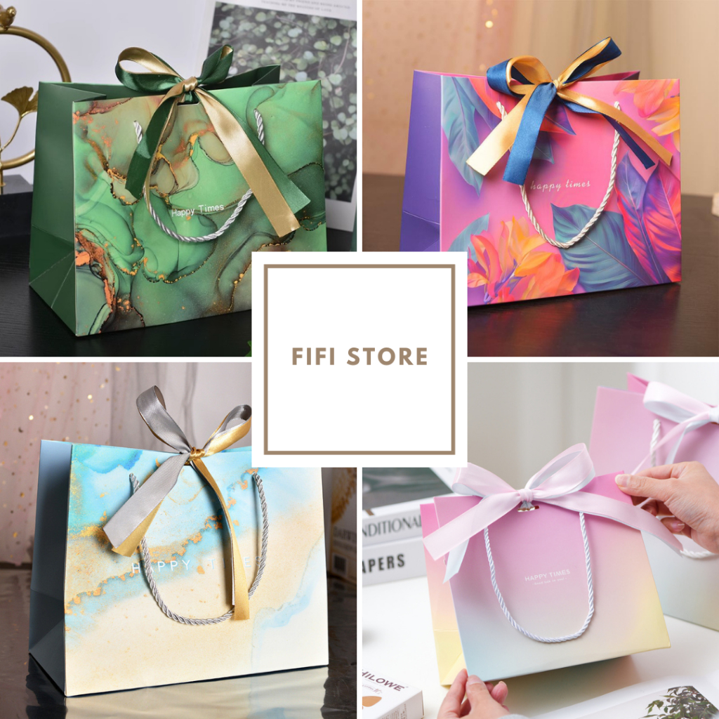 

Premium Paperbag Marble Biru Muda Emas Free Pita Mewah / Paperbag Tenteng / Kantong Untuk Hadiah / Kantong Hampers