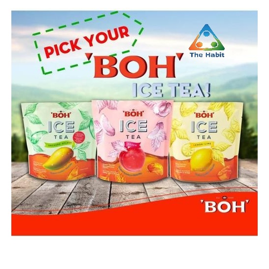 

(The Habit) Boh Ice Tea Peach Malaysia / Boh Ice Tea Orchard Splash / Boh Lemon - Mango Tea