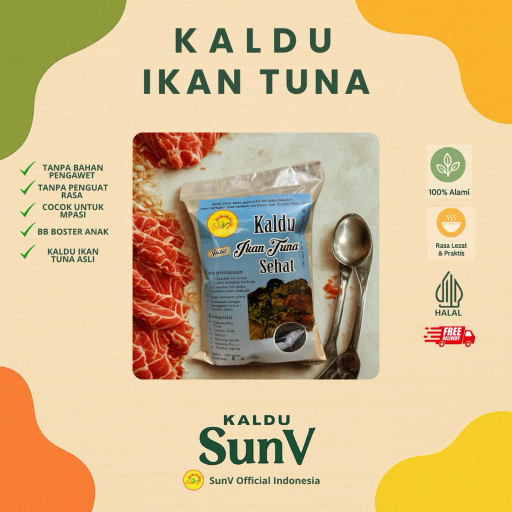 

Kaldu Tuna SunV 100gram Kaldu MPASI & BB Booster Tanpa Pengawet dan Penguat Rasa