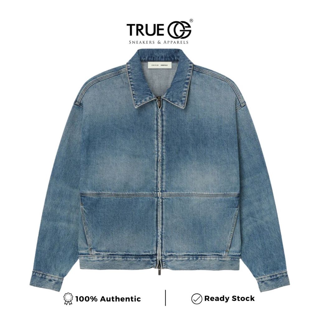 Fear Of God Essentials Denim Trucker Jacket Authentic