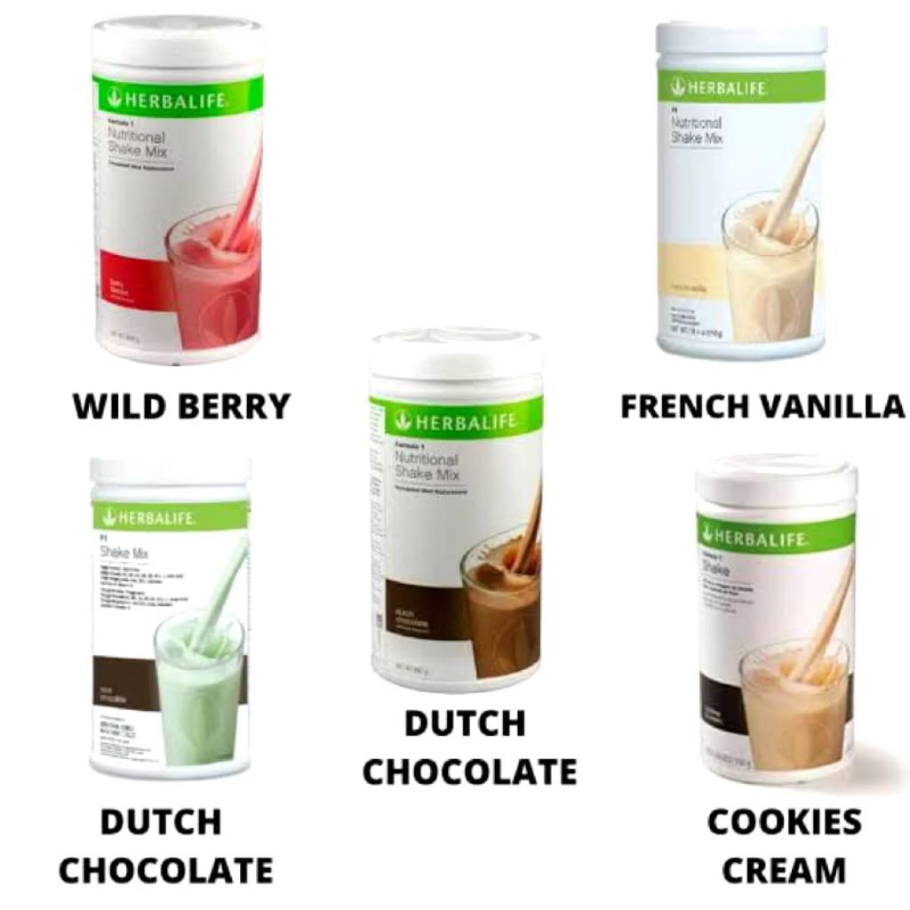 Paket Hemat Bundling Mix Isi 2 Herbalife Shake 7 Hari Langsing BPOM Halal Herbalife Shake F1 Origina