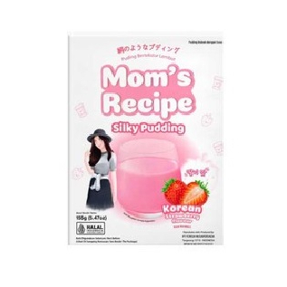 

[oddsolshop] pekanbaru/Mom's Recipe Silky Pudding Korean Strawberry 155GR Bahan Puding Stroberi