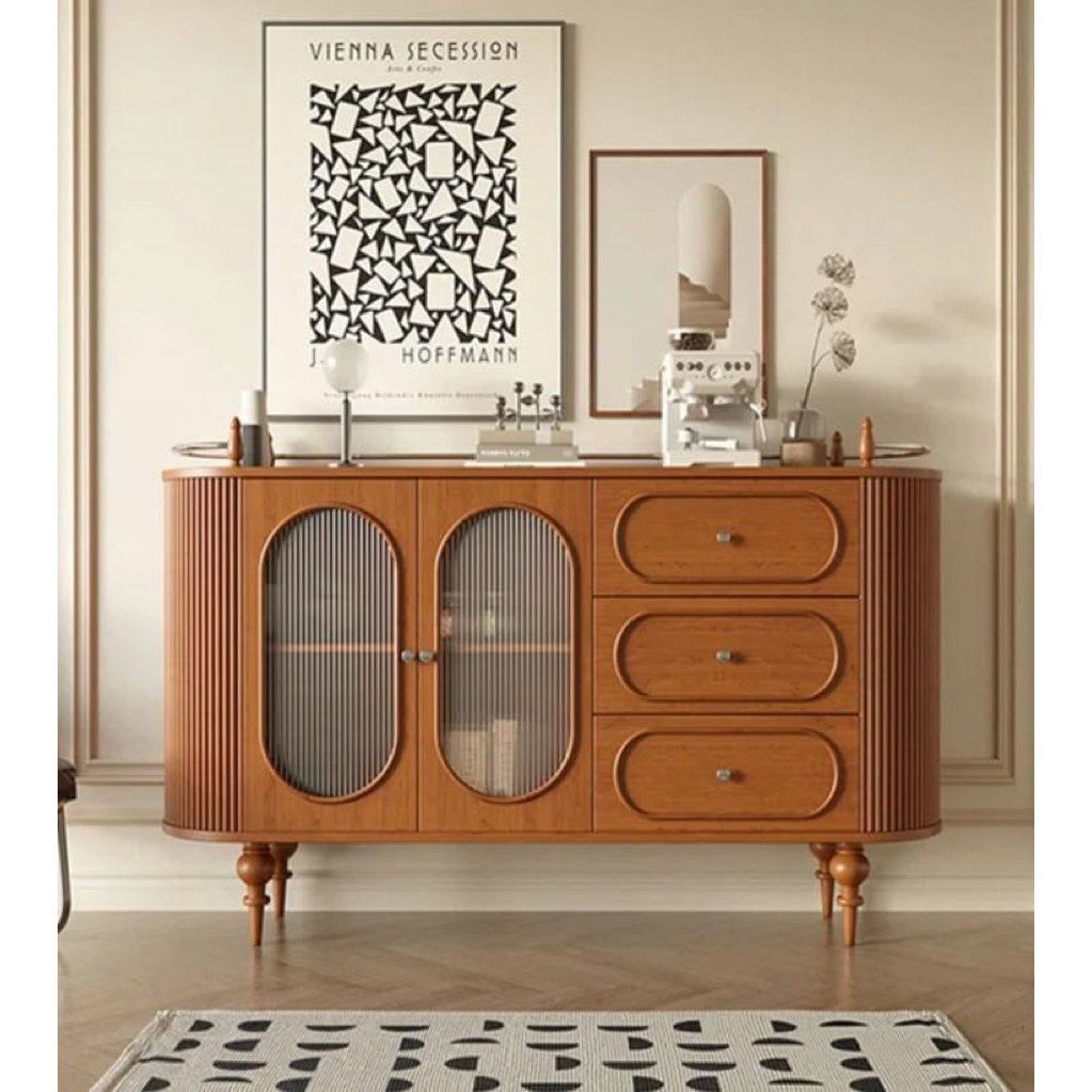 Bufet klasik kayu jati bufet piring serbaguna