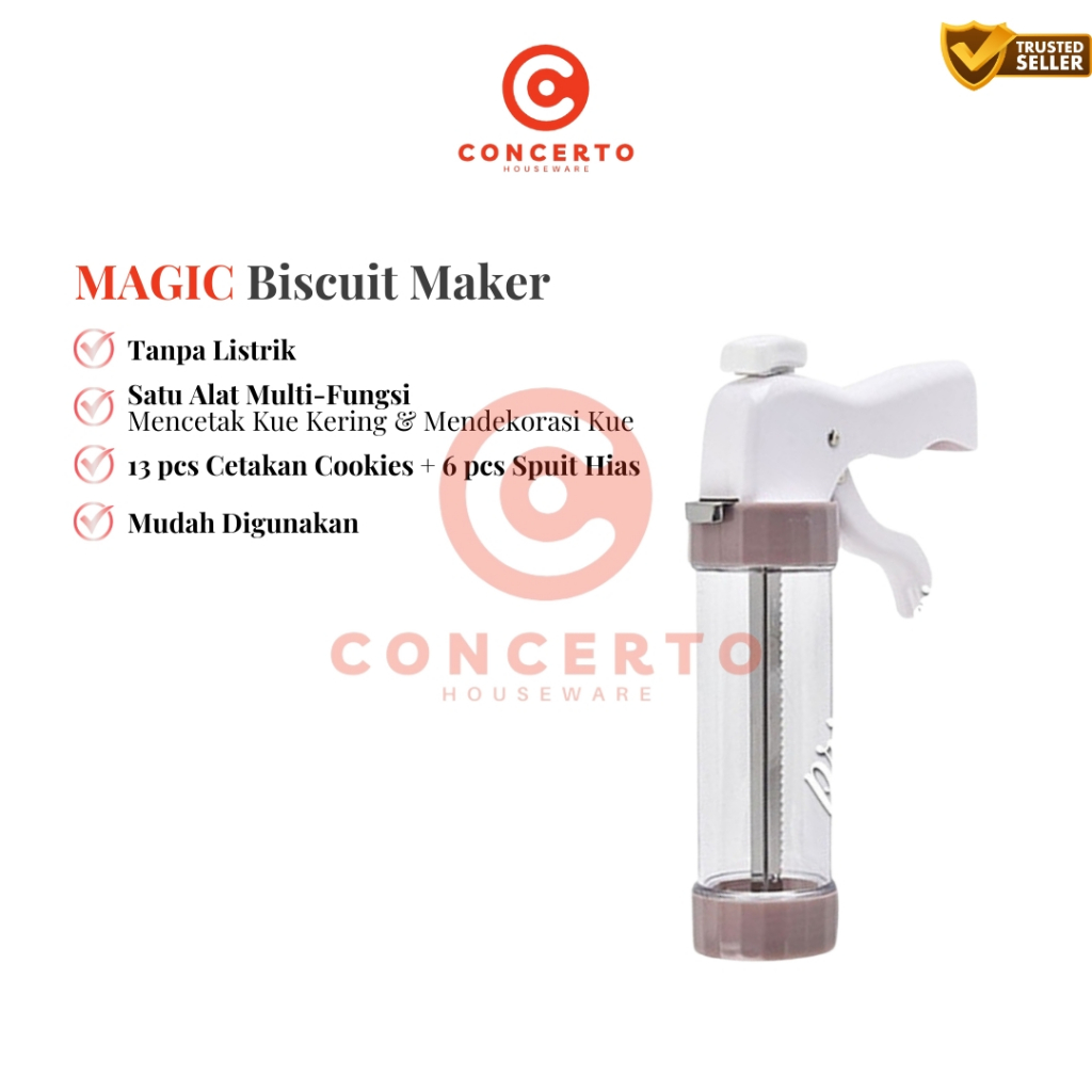 MAGIC Biscuit Maker Cetakan Kue Kering Alat Cetak Kue Semprit Biskuit Maker Cetakan Kue Kering Lebar