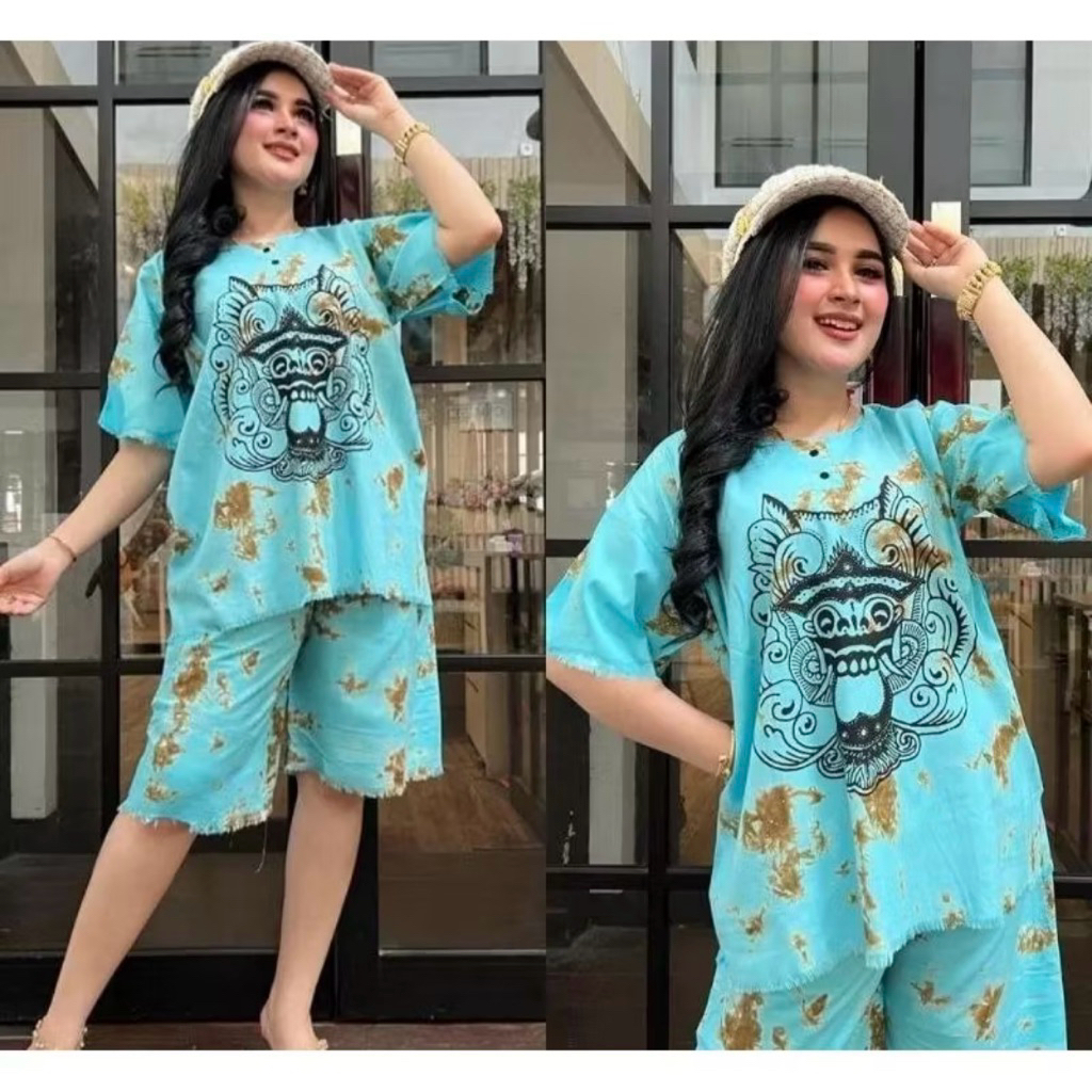BAJU BARONG SETELAN DEWASA/SET BAJU BERCAK PRIA WANITA KHAS BALI