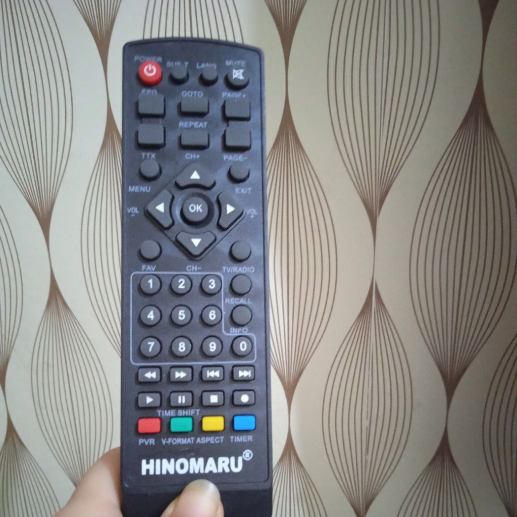 Remot remote stb DVB T2 hinomaru remot stb hinomaru langsung pakai tanpa setting
