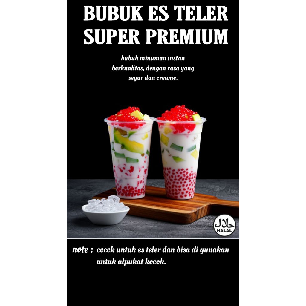 

Bubuk Es Teler Super Premium, bubuk Es Teler kentel, bubuk Es Teler viral, cocok untuk alpukat kocok