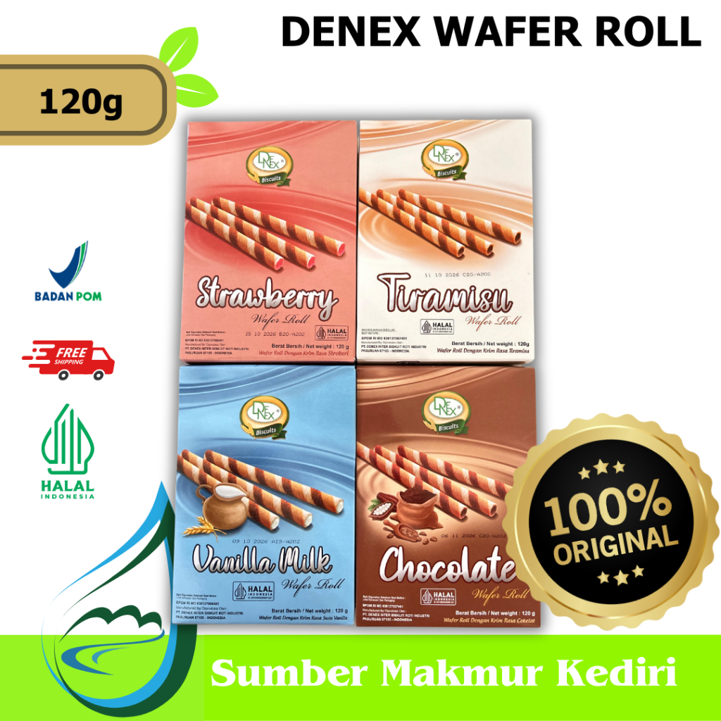 

Denex Wafer Roll 120g - Perfect For Hajatan Hampers - Expires 2026