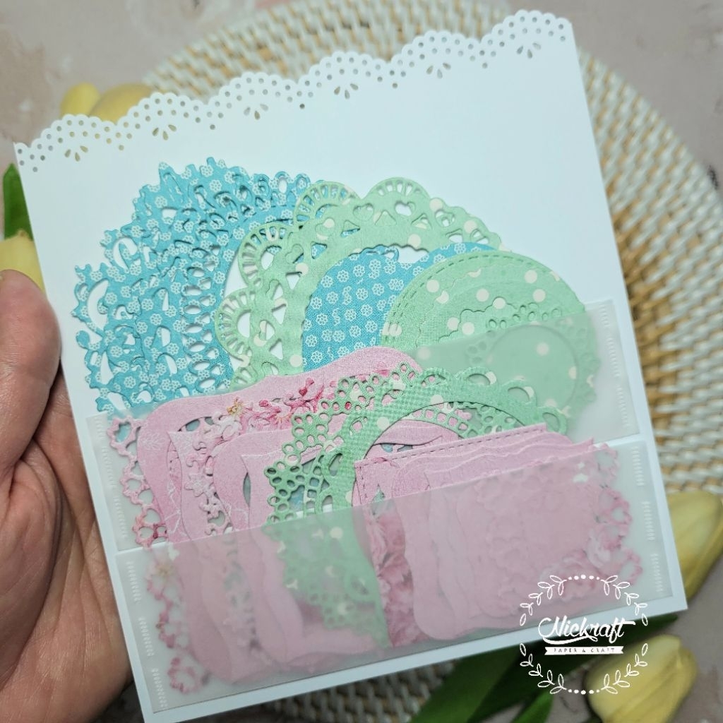 

DIE CUT KERTAS FRAME MIX OVAL CIRCLE SQUARE #4