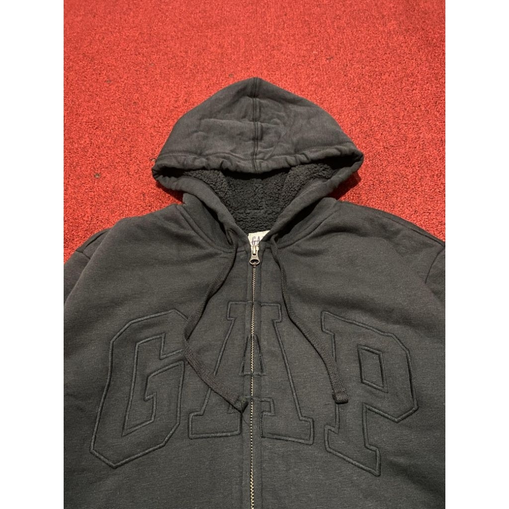 NEW BRANDED ZIP HOODIE GAP BLACK SERPA DALAM ( NO COD )
