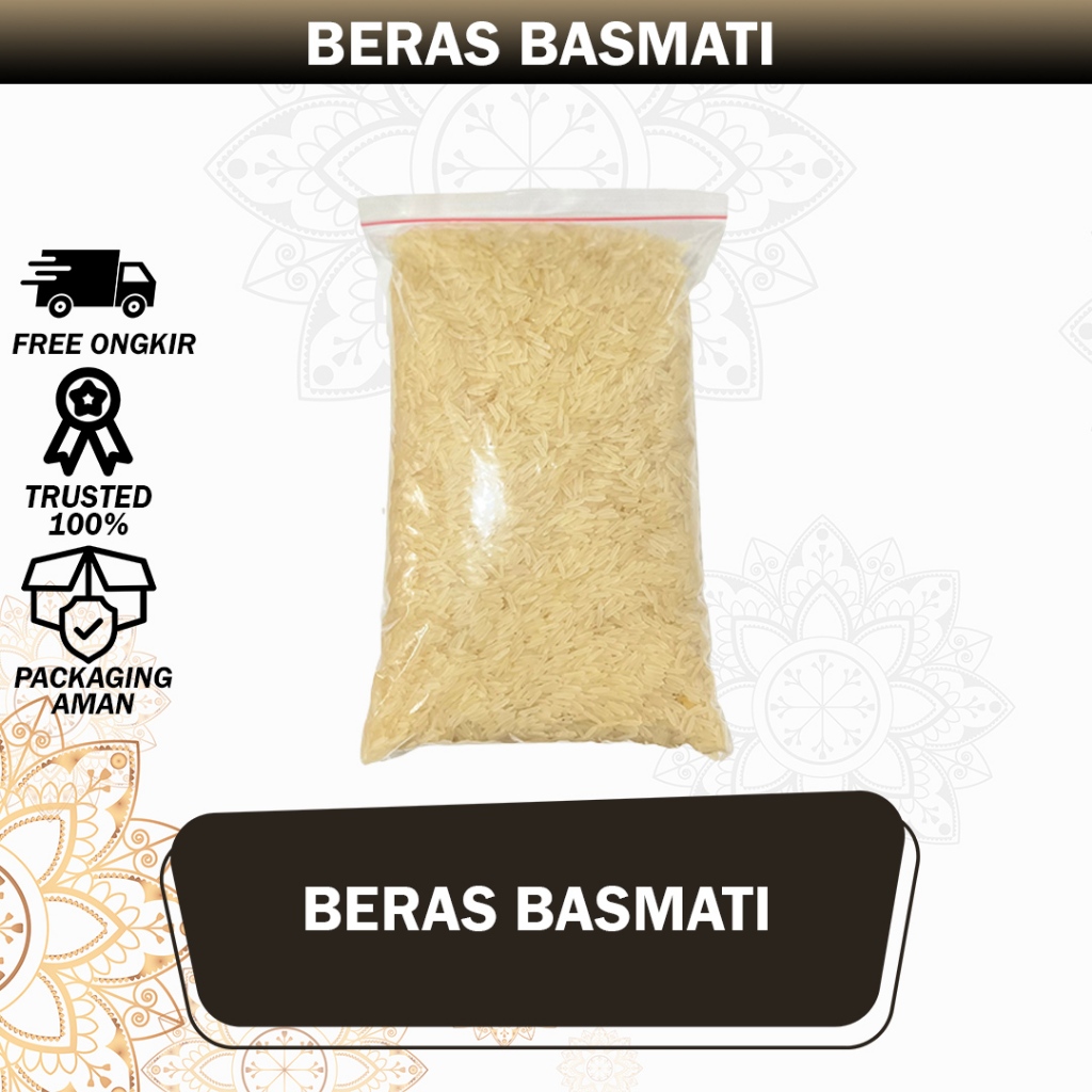 

Beras Basmati 1Kg Premium / Rice Basmati 1 kg Untuk Nasi Mandi Kabsah Briyani Kebuli